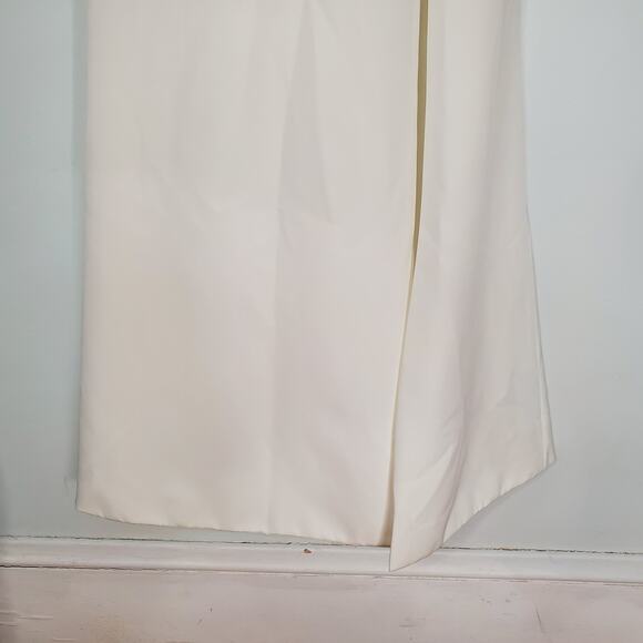Jenny Yoo Long Bishop Sleeve Wedding Dress Deep V Back Gown White Ivory Size 2 - Picture 9 of 10